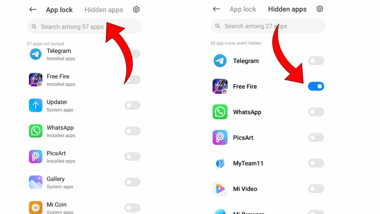 How To Hide Free Fire Game in Mobile
