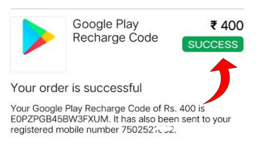google play recharge code 2022