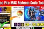 Garena Free Fire MAX Redeem Code Today